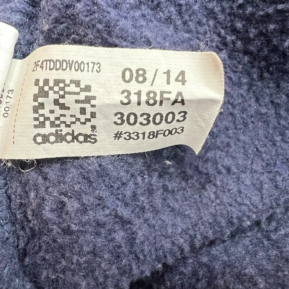 Adidas Oklahoma City Thunder Pullover Hoodie Mens Size Large Blue Quilted Fleece